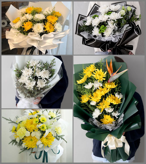 贵州毕节市金沙县岩孔镇板桥村白事花束代送